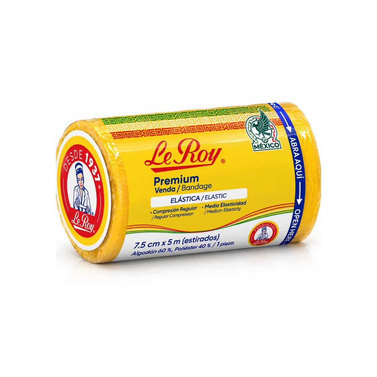 Venda elastica Le Roy 7.5 x 5 , 10 Unidades