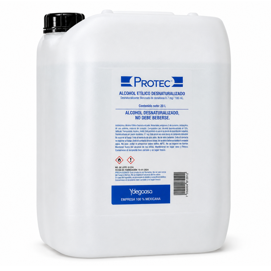 Alcohol Desnaturalizado Protec 20 L