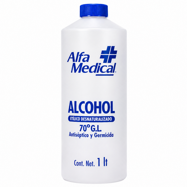 Alcohol Etílico Desnaturalizado Alfa Medical  1L