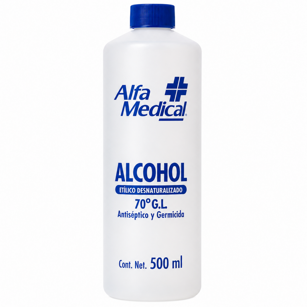 Alcohol Etílico Desnaturalizado Alfa Medical 500 ML