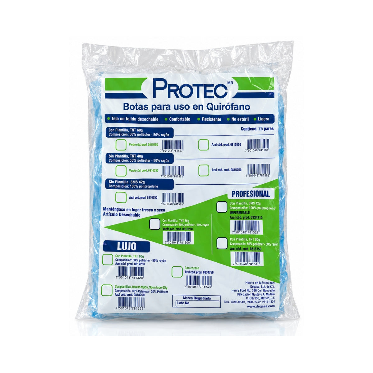 Bota para Cirujano Protec 25 pares