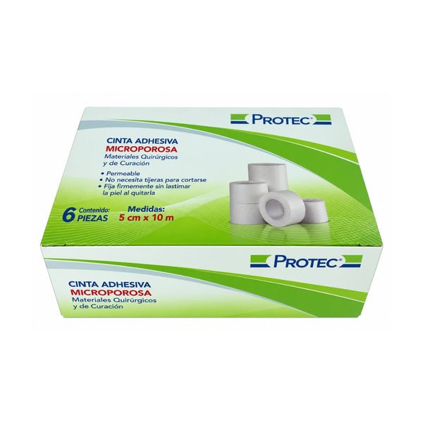 Cinta Microporosa Protec 5cm x 10m 6 con piezas
