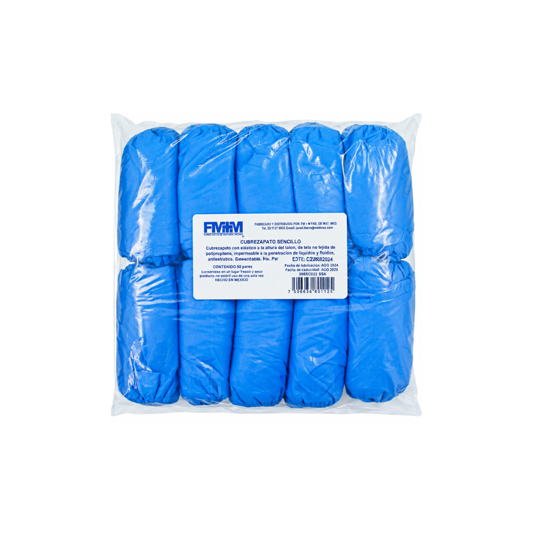 Cubrezapato Sin Antiderrapante Con 50 Pares