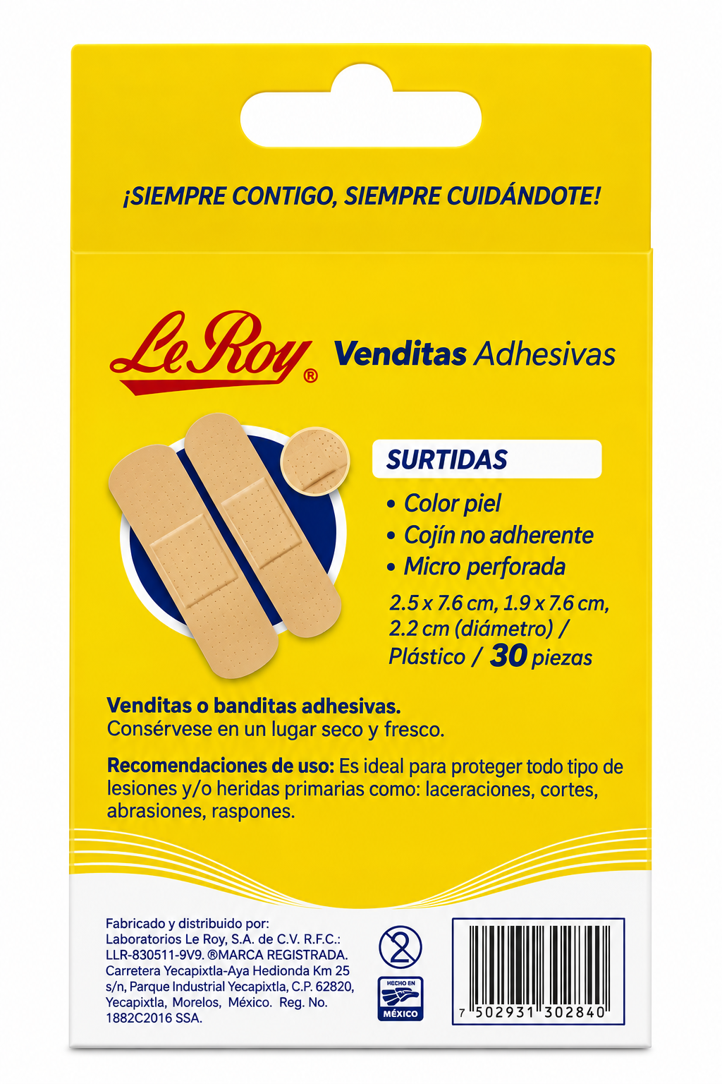 Venditas Adhesivas LeRoy Surtido 30 piezas