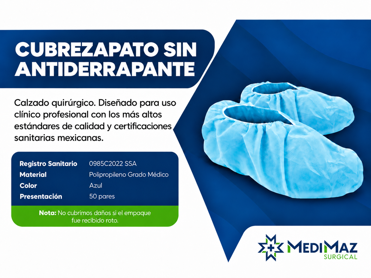 Cubrezapato Sin Antiderrapante Con 50 Pares