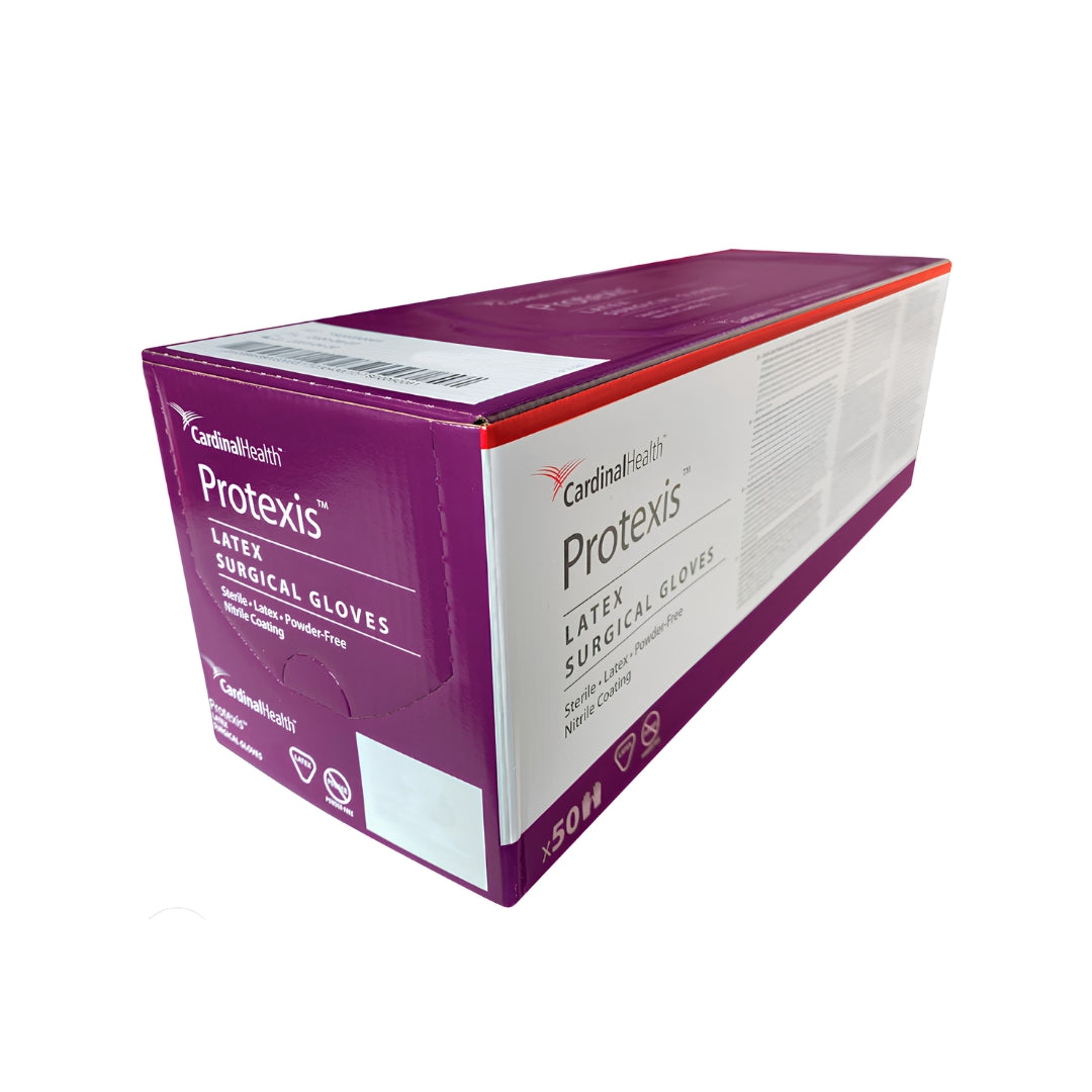 Guantes Quirúrgicos Estériles Protexis Latex Cardinal Health Caja con 50 Pares Tallas 6.5 a 8