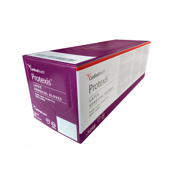 Guantes Quirúrgicos Estériles Protexis Latex Cardinal Health Caja con 50 Pares Tallas 6.5 a 8