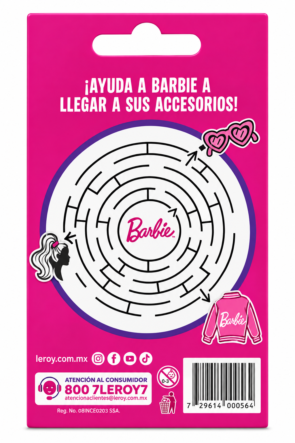 Curitas Venditas Adhesivas para niños LeRoy Barbie 20 piezas