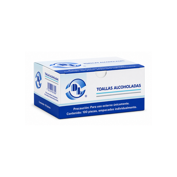 Toallitas Alcoholadas DL 100 piezas