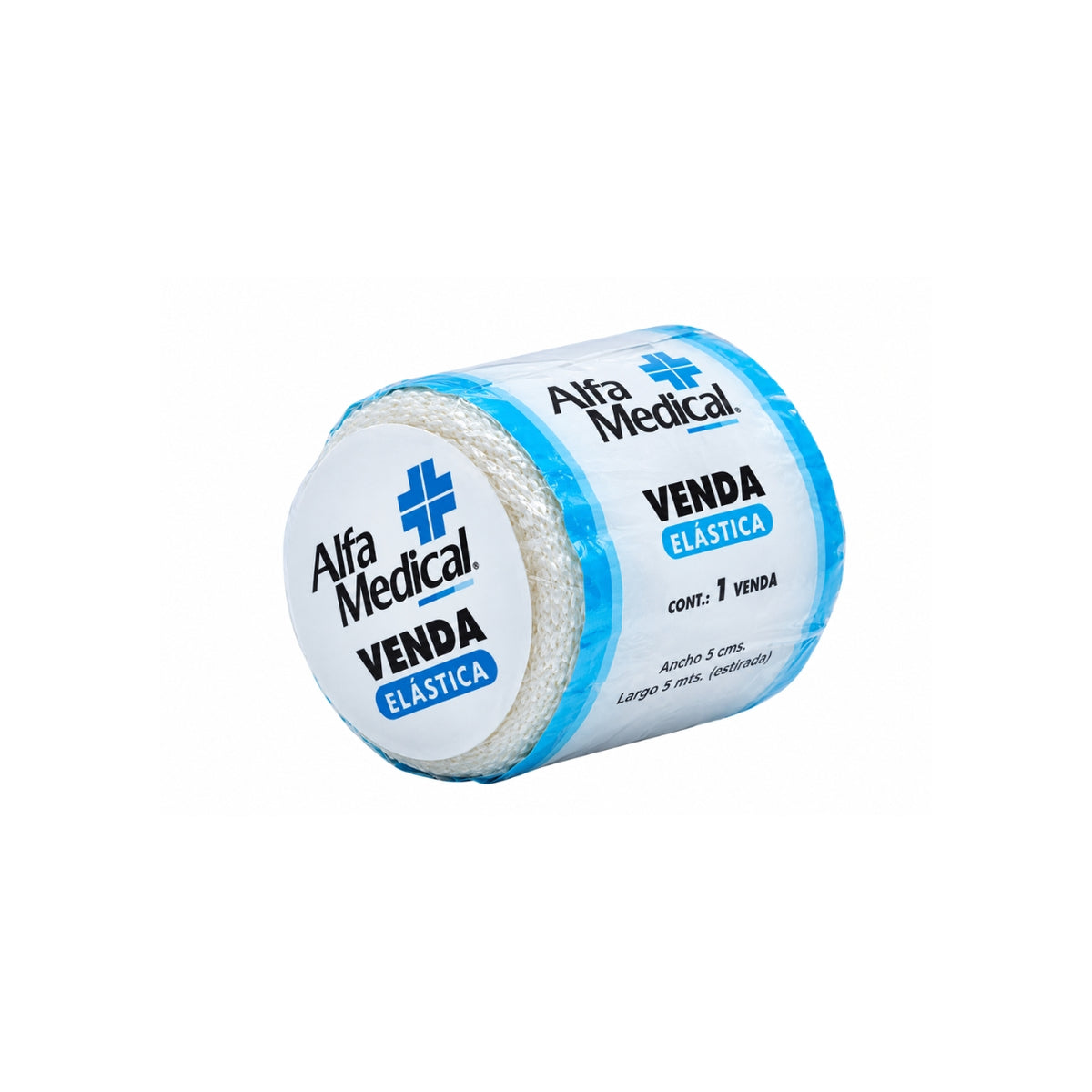 Venda elastica Alfa Medical 5 x 5 , 12 Unidades