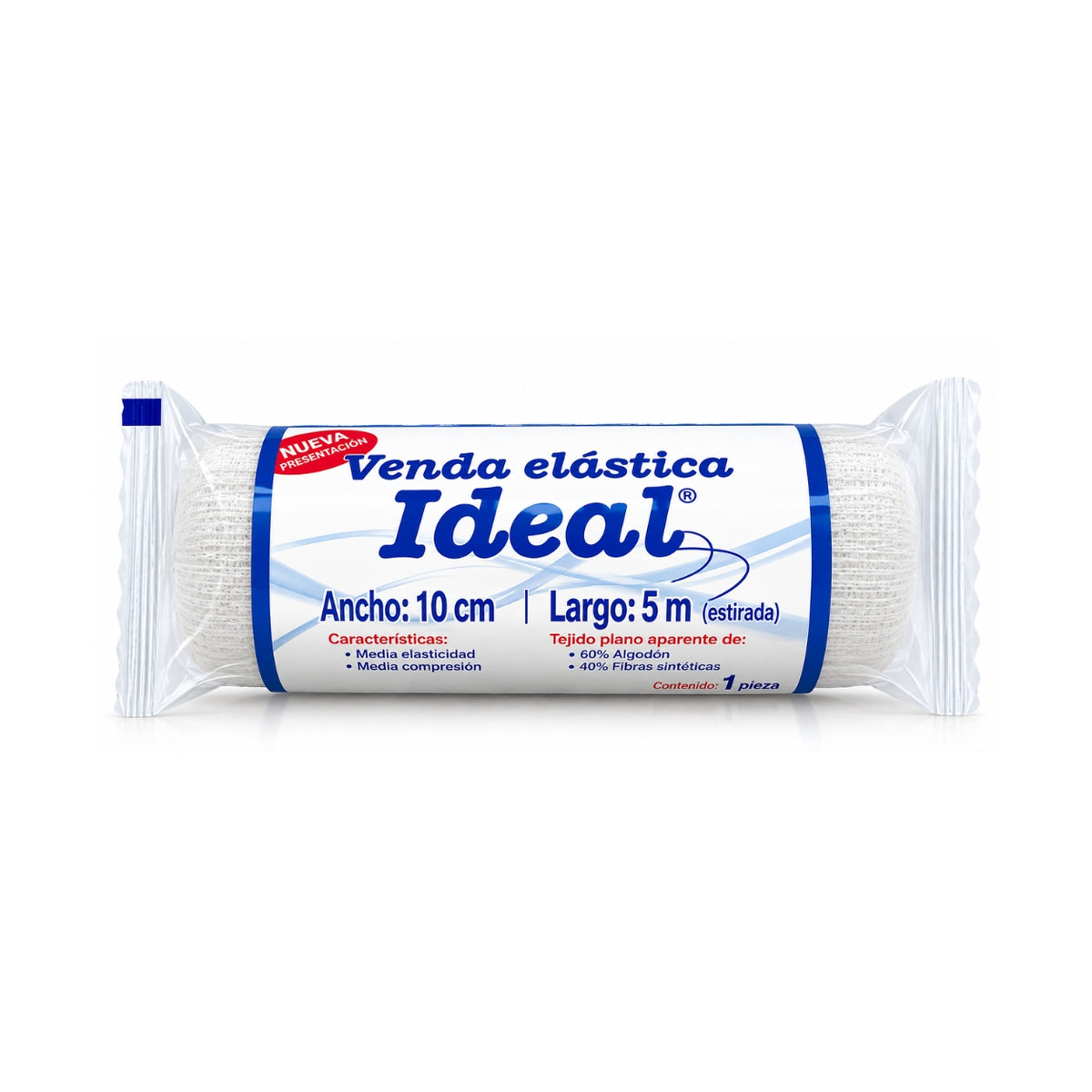 Venda elastica Ideal 10 x 5 , 12 Unidades