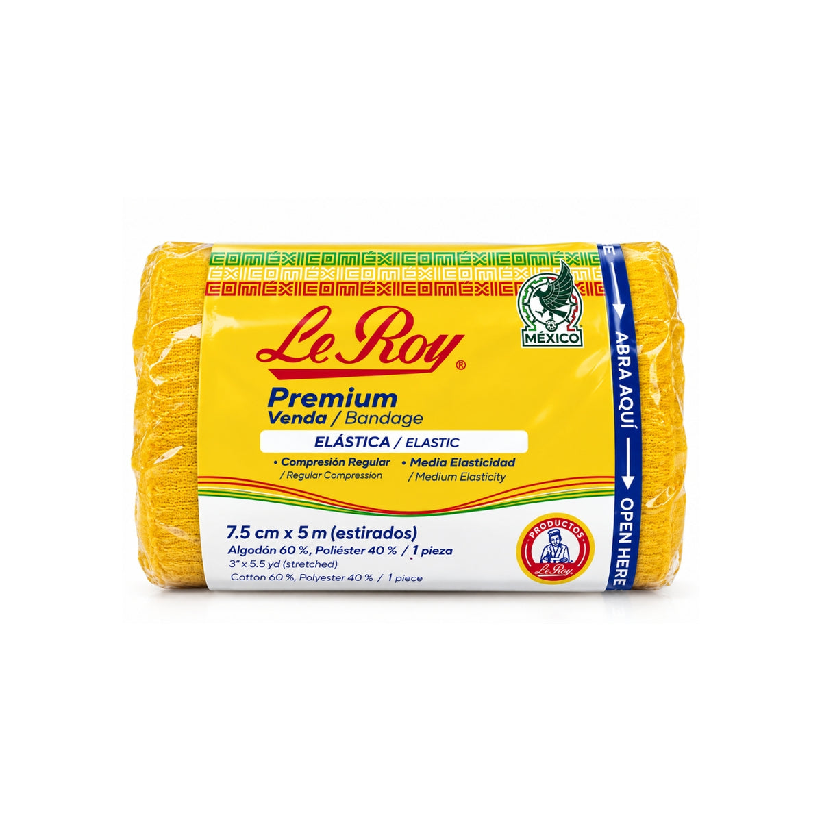 Venda elastica Le Roy 7.5 x 5 , 10 Unidades